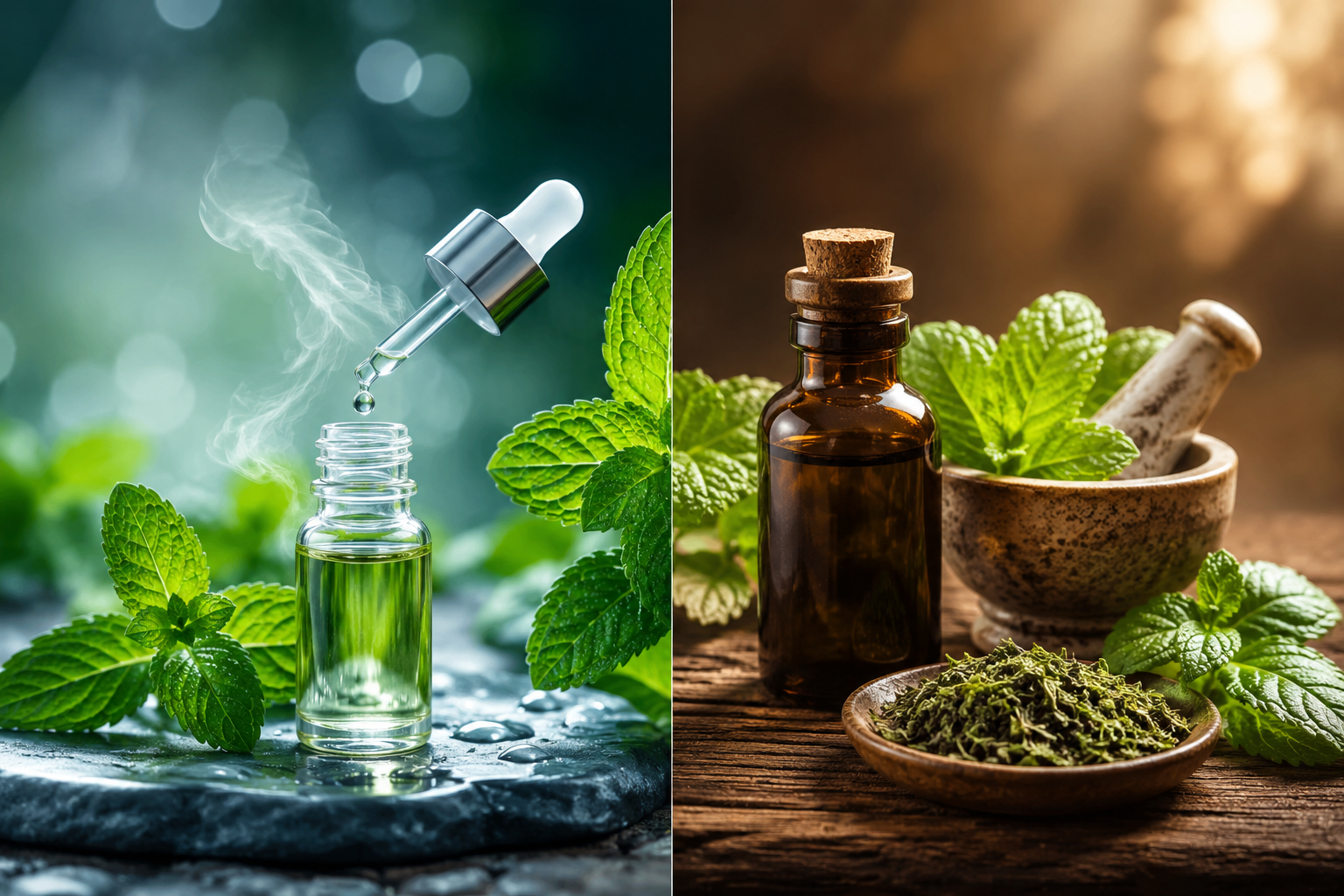 بررسی تفاوت‌ های اصلی اسانس نعنا و عصاره نعنا