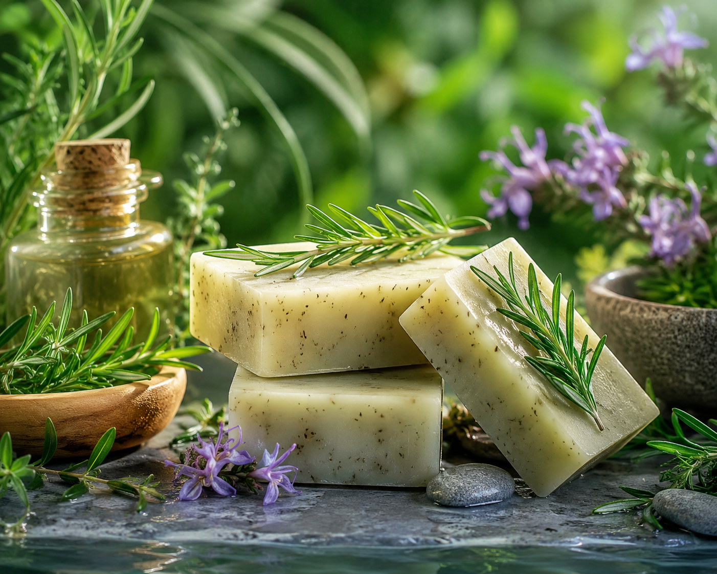 فواید اسانس رزماری در صابون‌ های آرایشی و بهداشتی