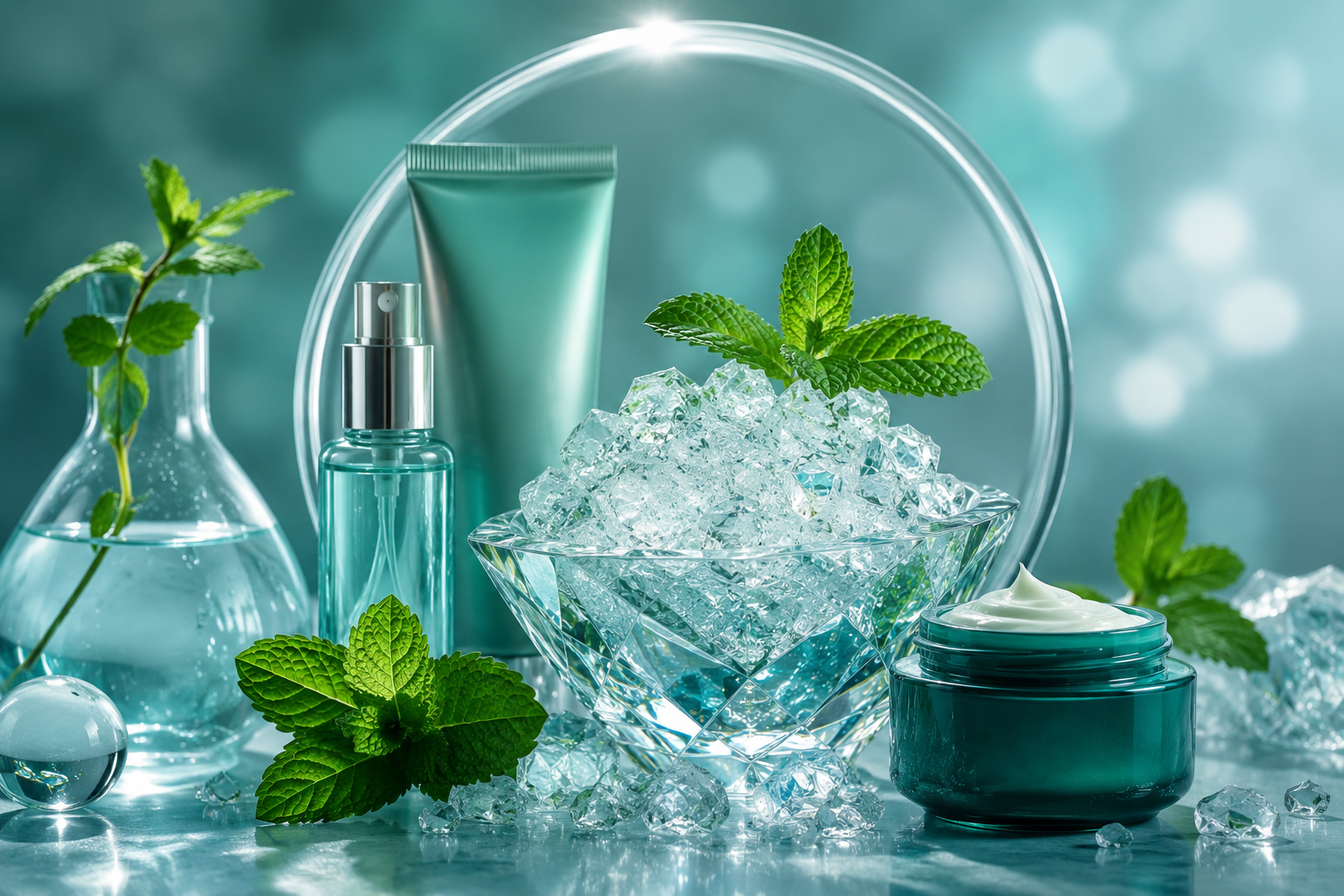 نقش عصاره کریستال منتول در تولید و ارتقای کیفیت محصولات آرایشی و بهداشتی
