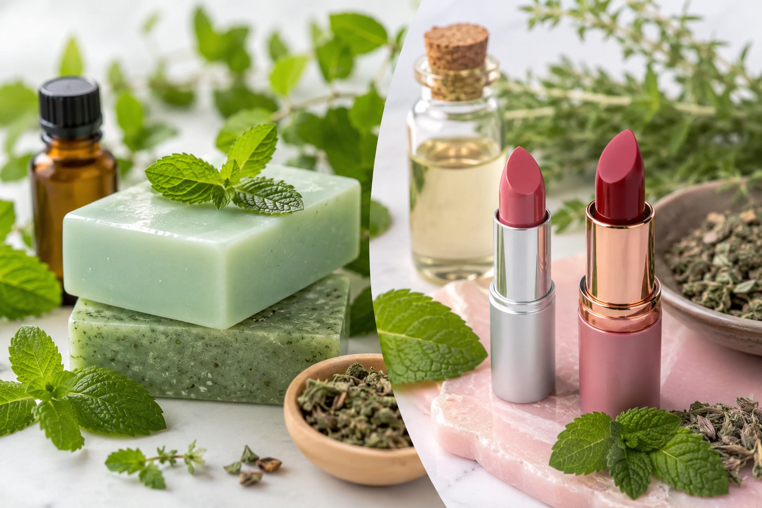 نقش و کاربرد اسانس نعنا و پونه در فرمولاسیون صابون و رژلب