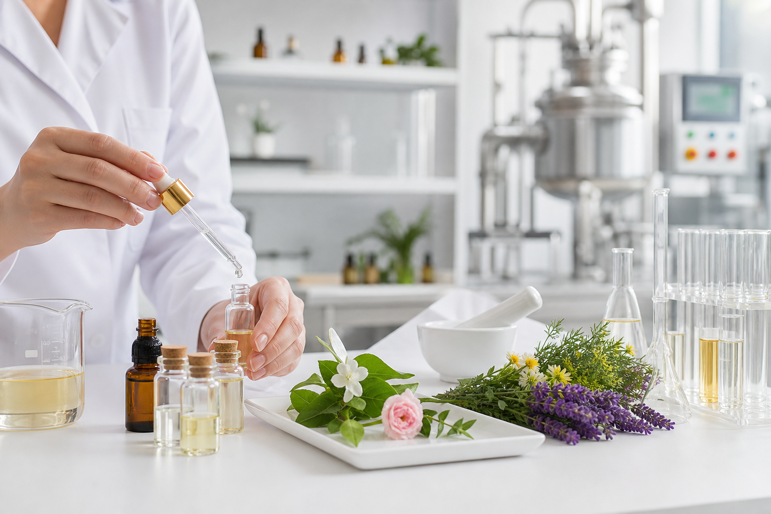 چک‌ لیست عملی پذیرش و نگهداری اسانس‌ های گیاهی در خطوط تولید آرایشی